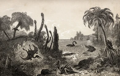 Jurassische Landschaft